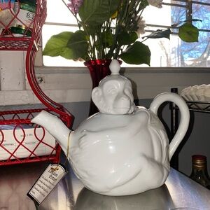 White Monkey Teapot